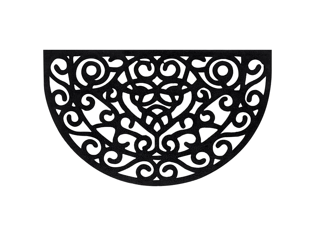 Felpudo semicircular de goma 45x75 cm ES555496