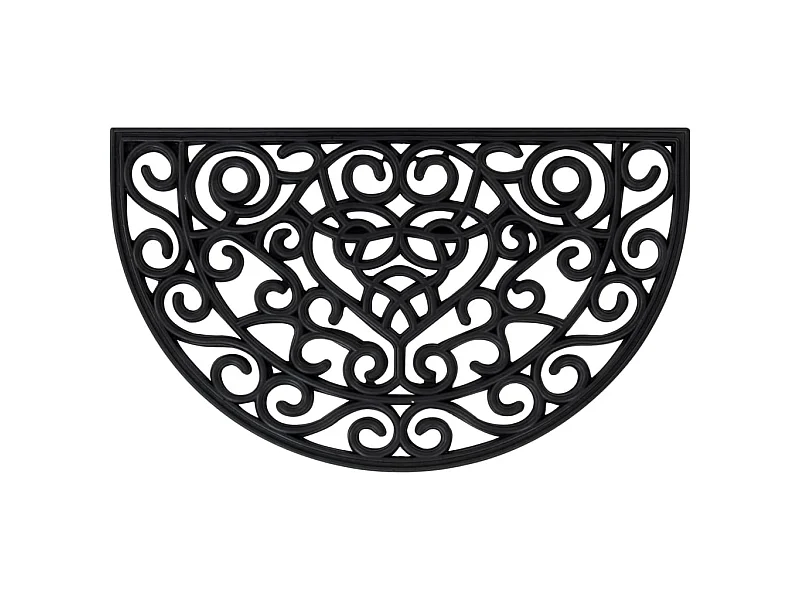 Deurmat halfrond 45x75 cm rubber NL182226