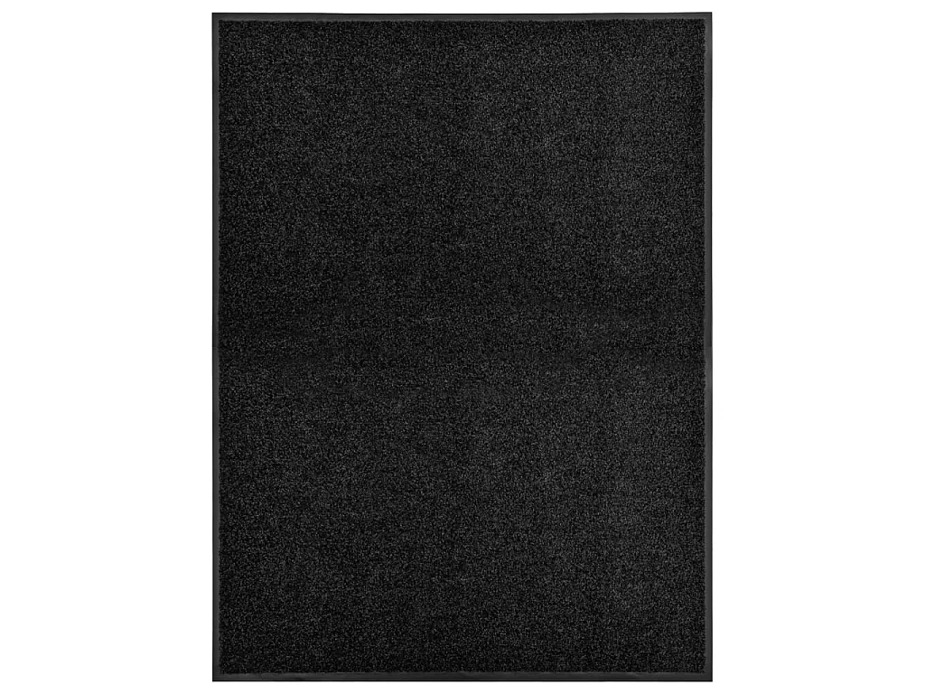 Felpudo lavable negro 90x120 cm ES511267