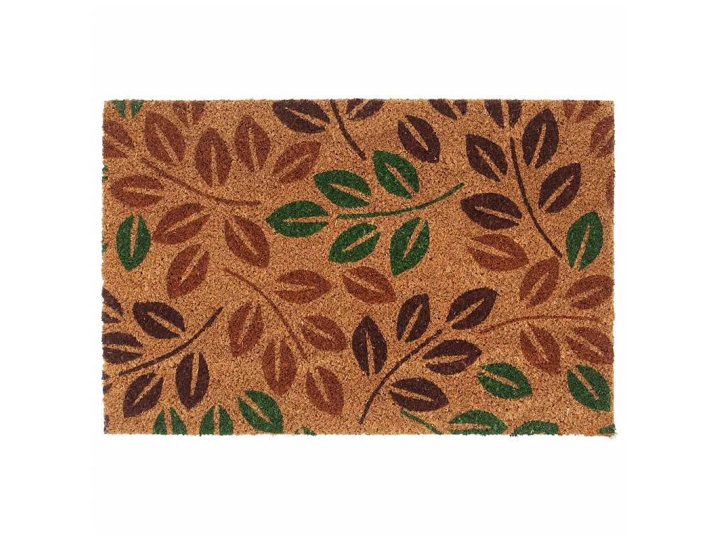 Paillasson de porte naturel 40x60 cm fibre de coco touffeté QBH48810