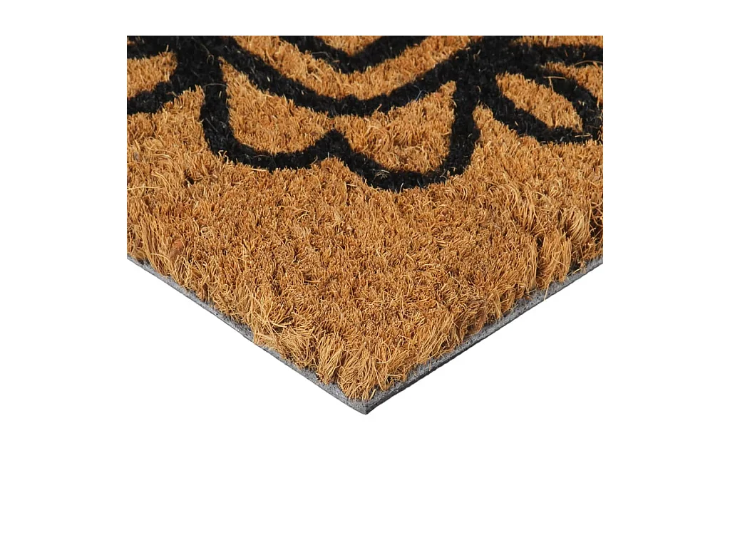 Tapete de porta 45x75 cm fibra de coco tufada natural PT369034