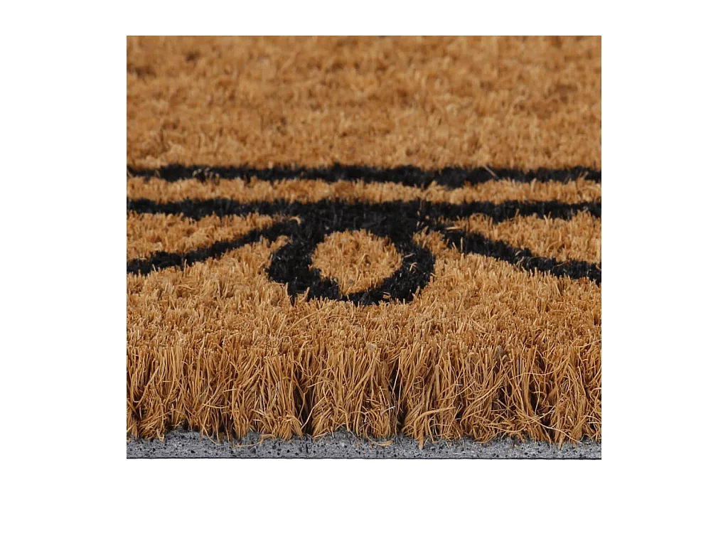 Tapete de porta 45x75 cm fibra de coco tufada natural PT369034