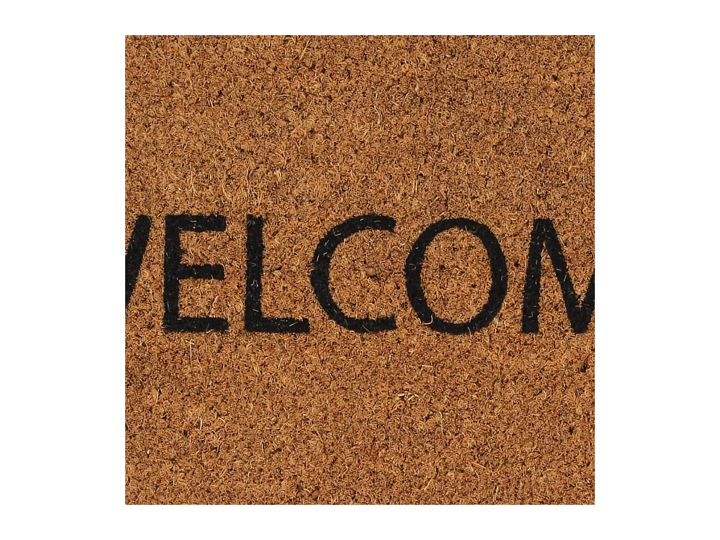 Tapete de porta 45x75 cm fibra de coco tufada natural PT369034