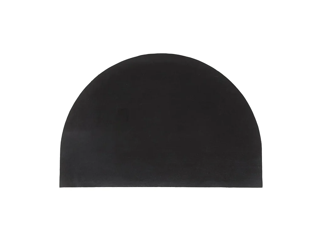 Paillasson de porte naturel demi-rond 60x90cm fibre de coco touffeté QBH35983