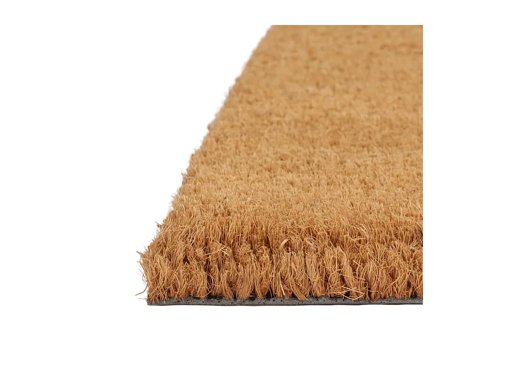 Paillasson de porte naturel demi-rond 60x90cm fibre de coco touffeté QBH35983