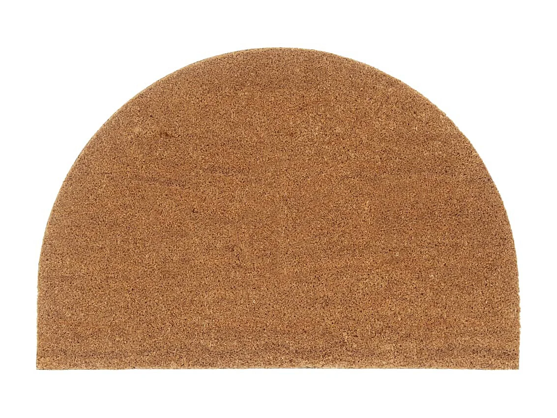 Paillasson de porte naturel demi-rond 60x90cm fibre de coco touffeté QBH35983