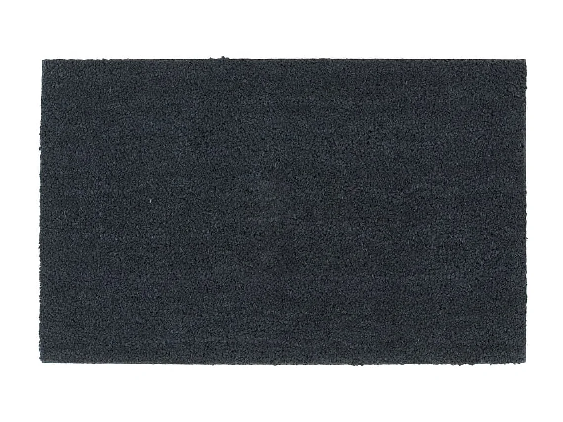 Paillasson de porte gris foncé 50x80 cm fibre de coco touffeté QBH17804