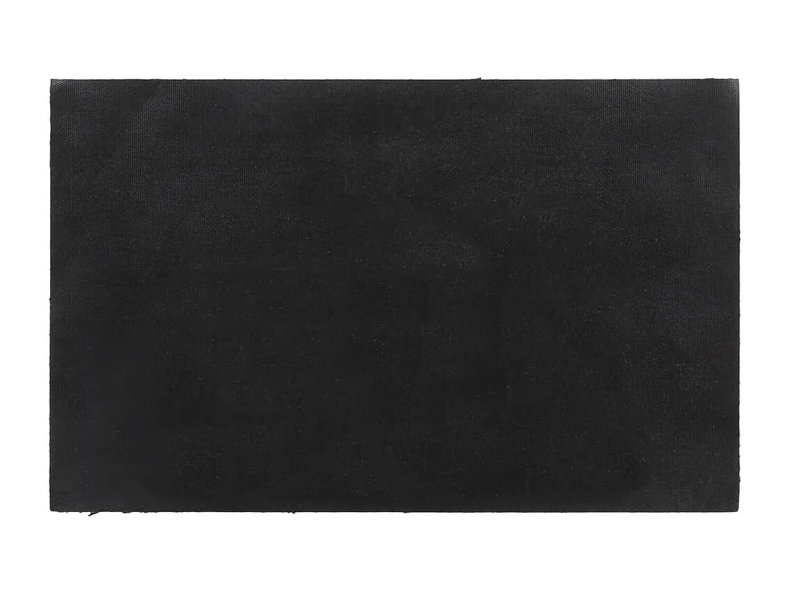 Paillasson de porte gris foncé 50x80 cm fibre de coco touffeté QBH17804