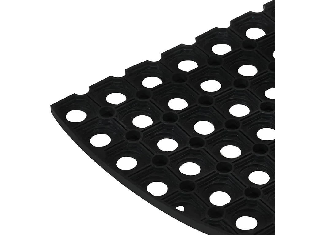 Felpudo semicircular de goma 45x75 cm ES521539