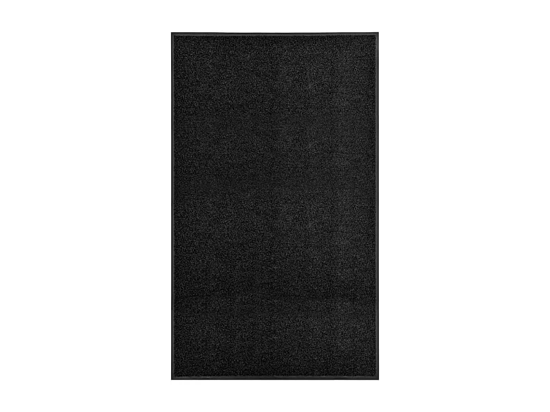 Tapete de porta lavável 90x150 cm preto PT213243