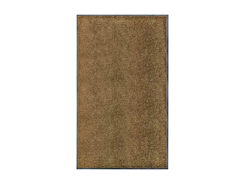 Deurmat wasbaar 90x150 cm bruin NL132885