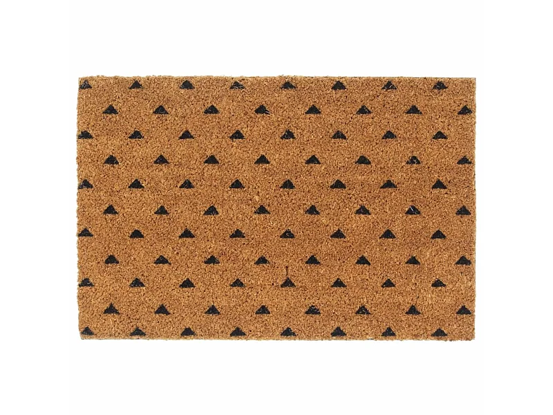 Paillasson de porte naturel 40x60 cm fibre de coco touffeté QBH16888