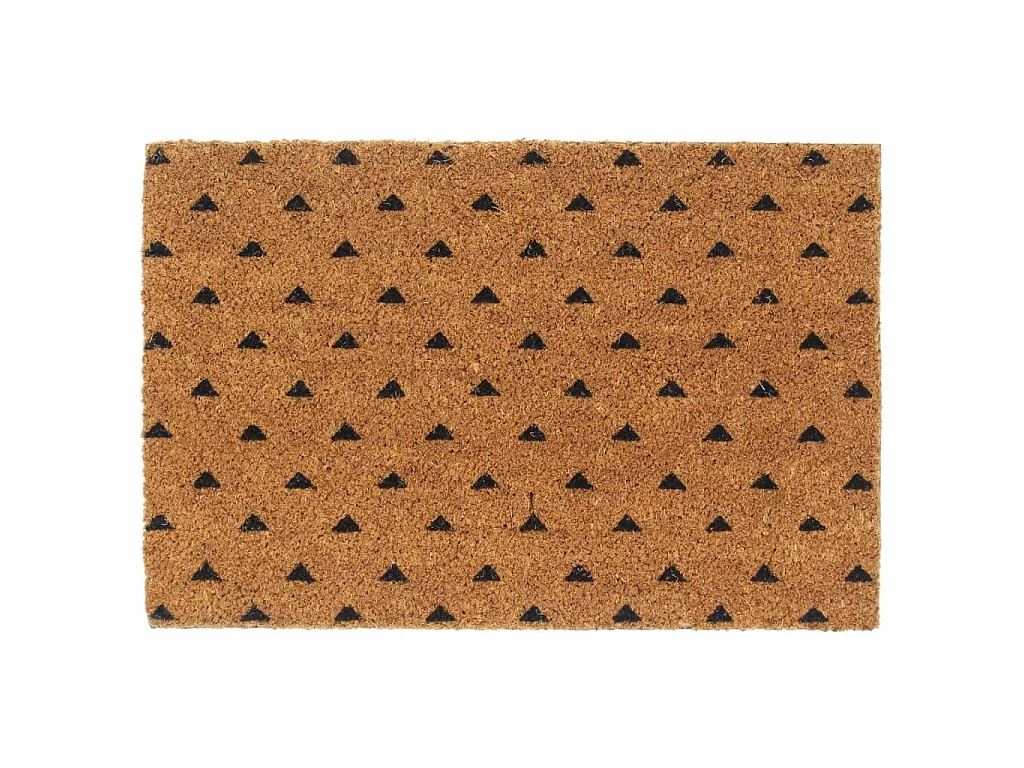 Paillasson de porte naturel 40x60 cm fibre de coco touffeté QBH16888