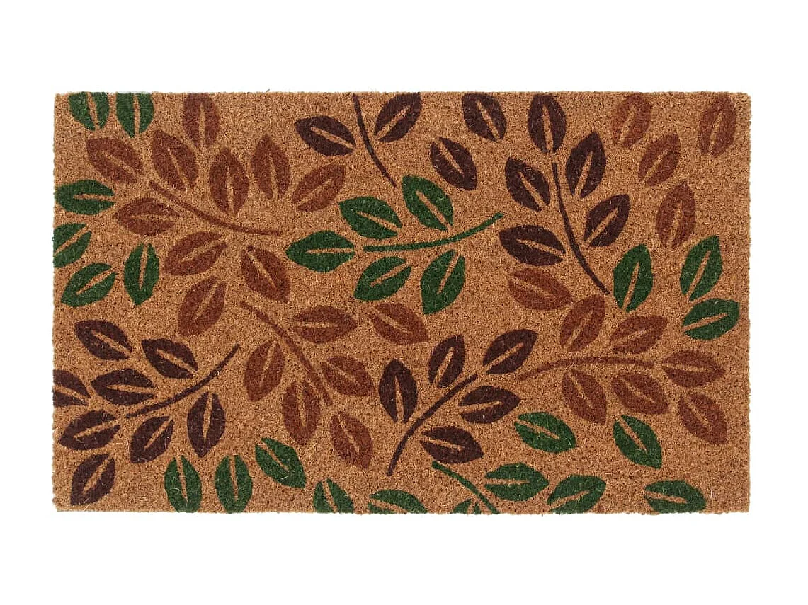 Paillasson de porte naturel 45x75 cm fibre de coco touffeté QBH13977