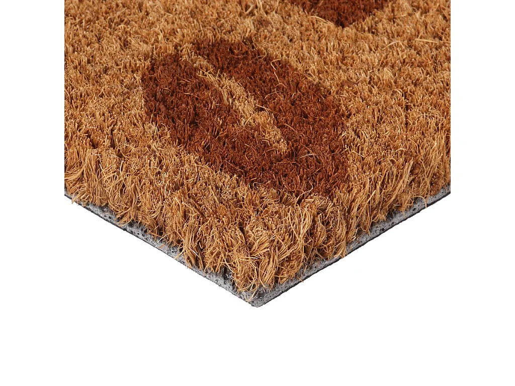Paillasson de porte naturel 45x75 cm fibre de coco touffeté QBH13977