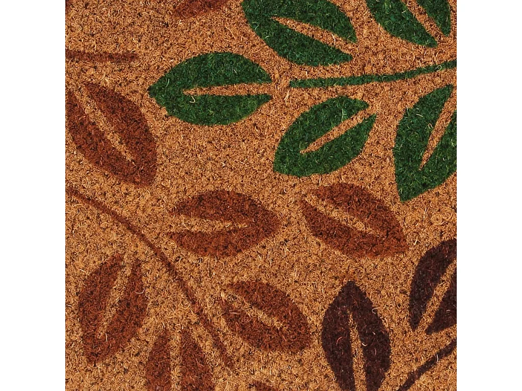 Paillasson de porte naturel 45x75 cm fibre de coco touffeté QBH13977