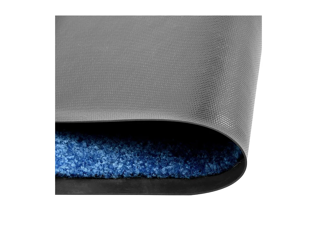 Paillasson lavable Bleu 90x120 cm QBH70753