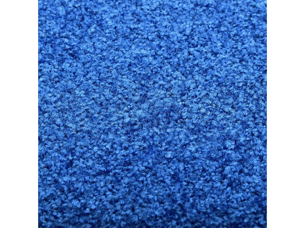 Tapete de porta lavável 90x120 cm azul PT587946