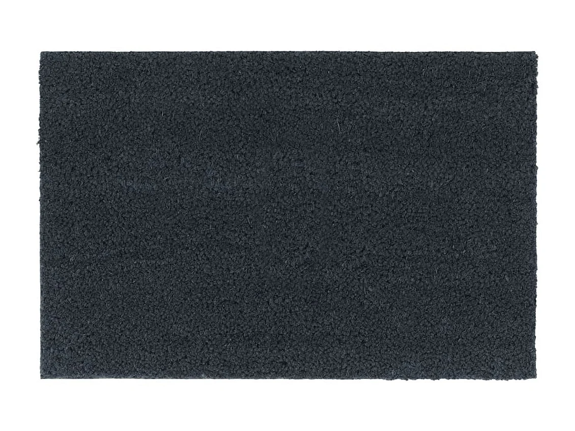 Felpudos 2 unidades fibra de coco gris oscuro 40x60 cm ES824567