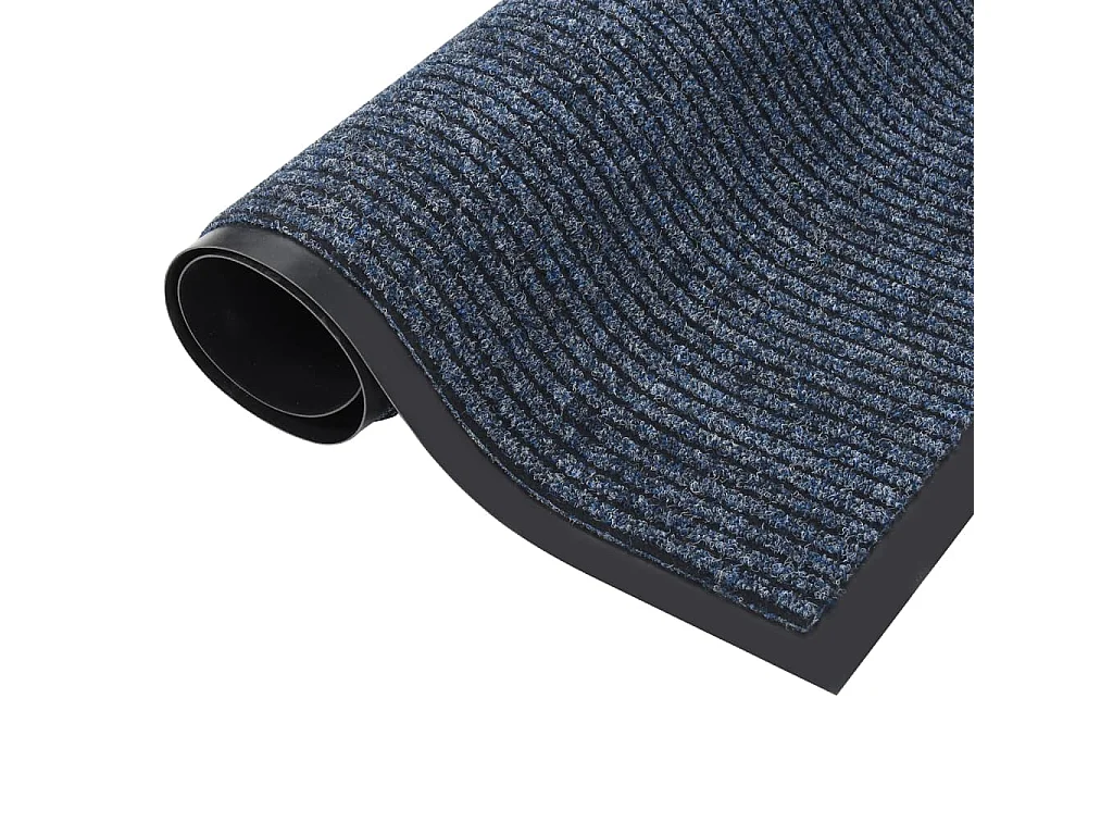 Paillasson rayé Bleu 60x80 cm QBH95145