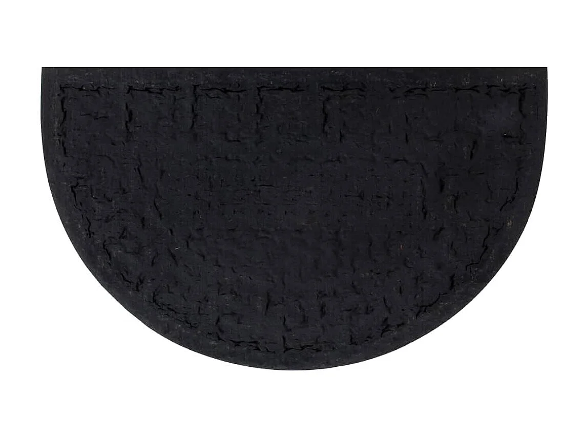 Felpudo semicircular de goma y fibra de coco 45x75 cm ES847311