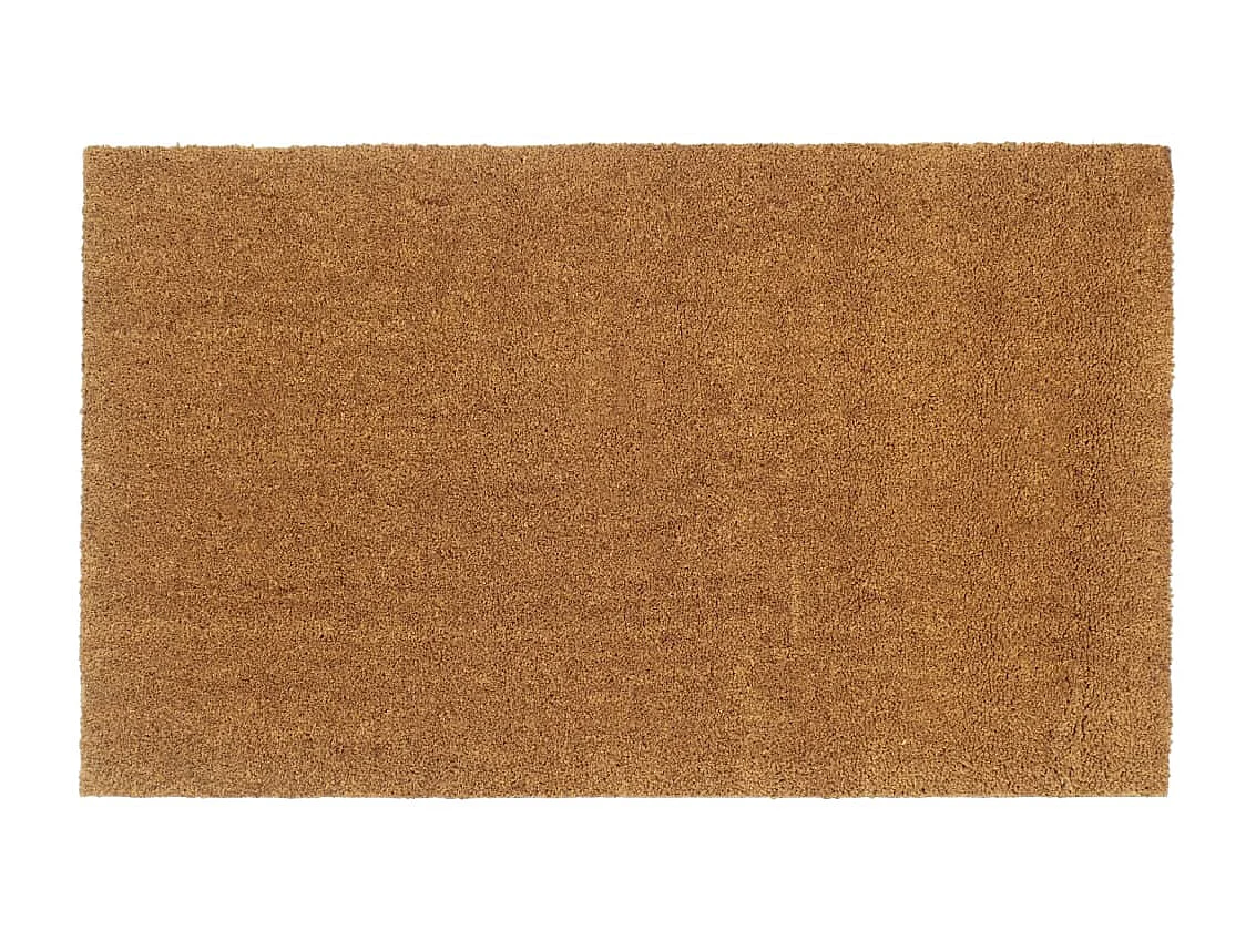 Paillasson de porte naturel 90x150 cm fibre de coco touffeté QBH17933