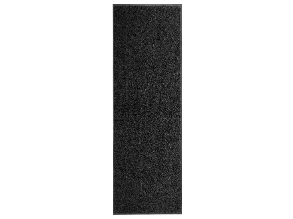 Paillasson lavable Noir 60x180 cm QBH55147