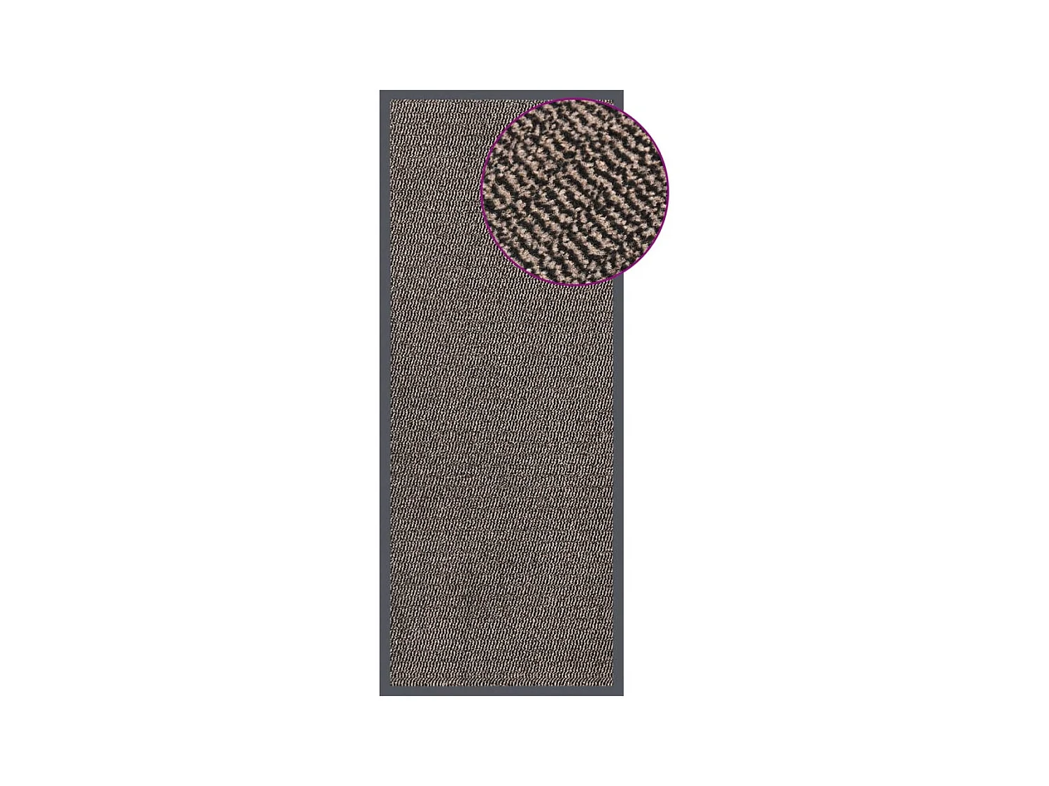 Paillasson touffeté 60x150 cm Marron foncé QBH72450