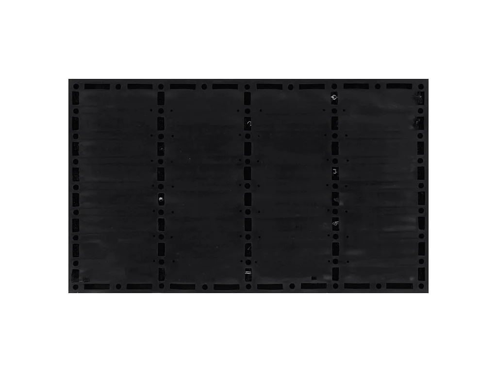 Paillasson rectangulaire 45x75 cm caoutchouc et fibre de coco QBH17736