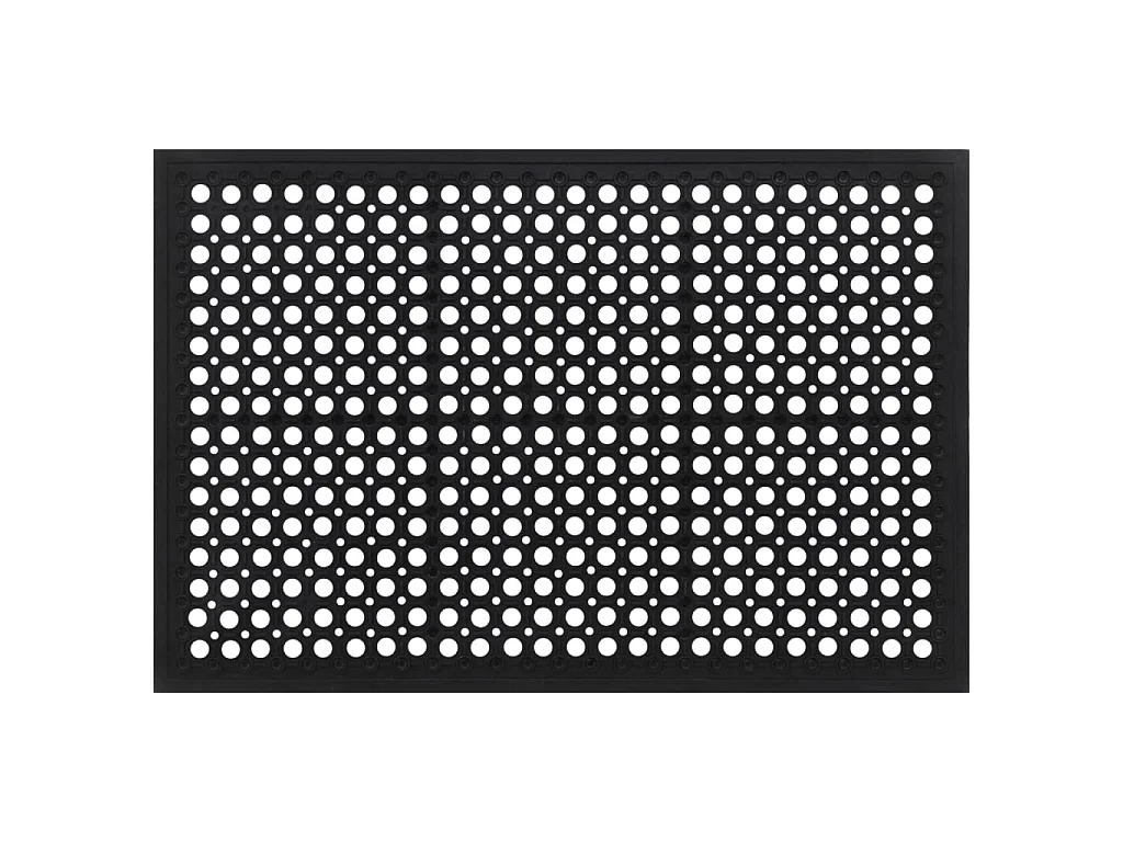 Paillasson rectangulaire 60x90 cm caoutchouc QBH21755