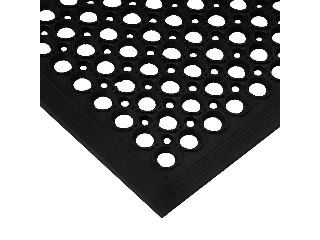 Paillasson rectangulaire 60x90 cm caoutchouc QBH21755