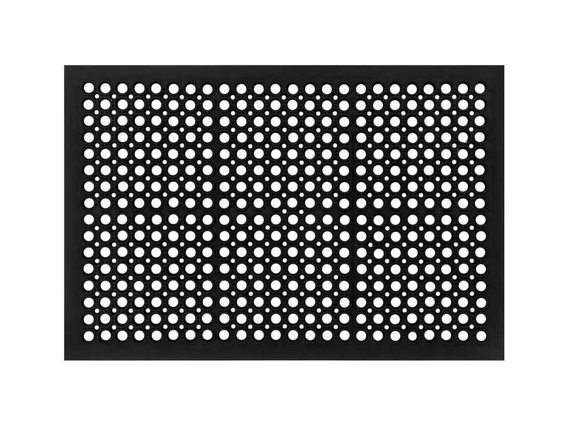Paillasson rectangulaire 60x90 cm caoutchouc QBH21755