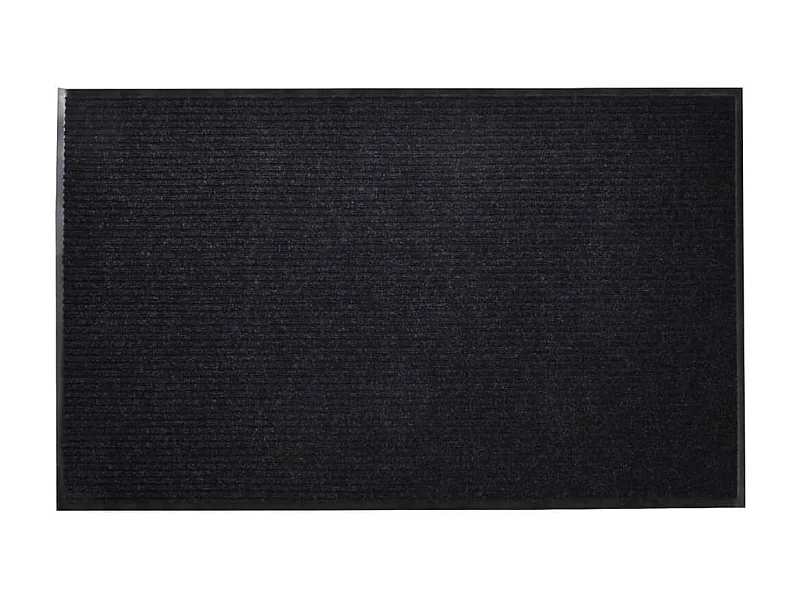 Felpudo alfombra de entrada PVC negro 90x60 cm ES697101