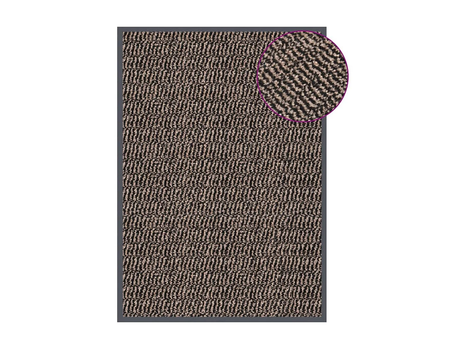 Paillasson touffeté 40x60 cm Marron foncé QBH87755