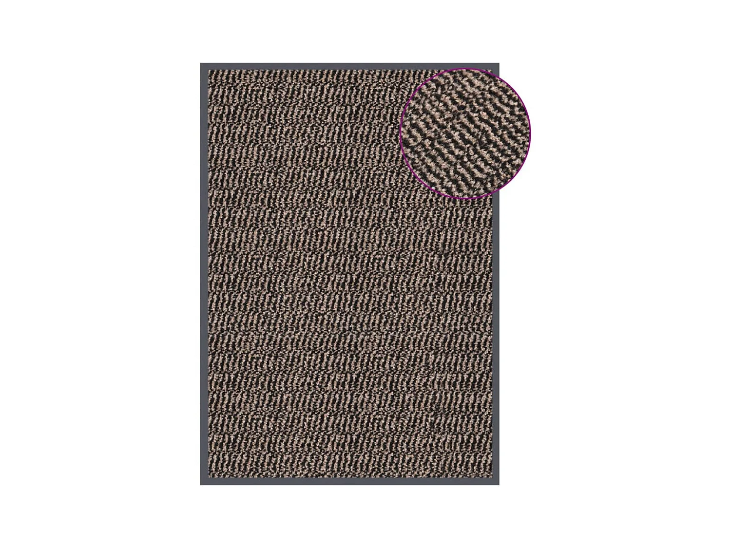 Paillasson touffeté 40x60 cm Marron foncé QBH87755