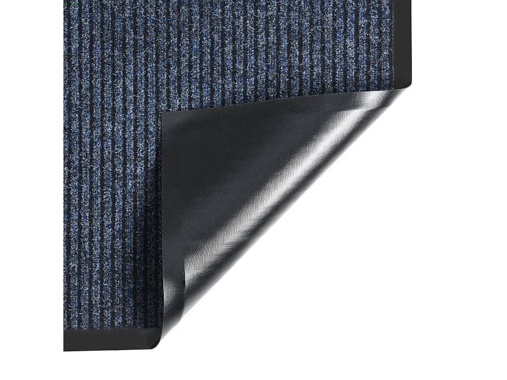 Paillasson rayé Bleu 40x60 cm QBH98506