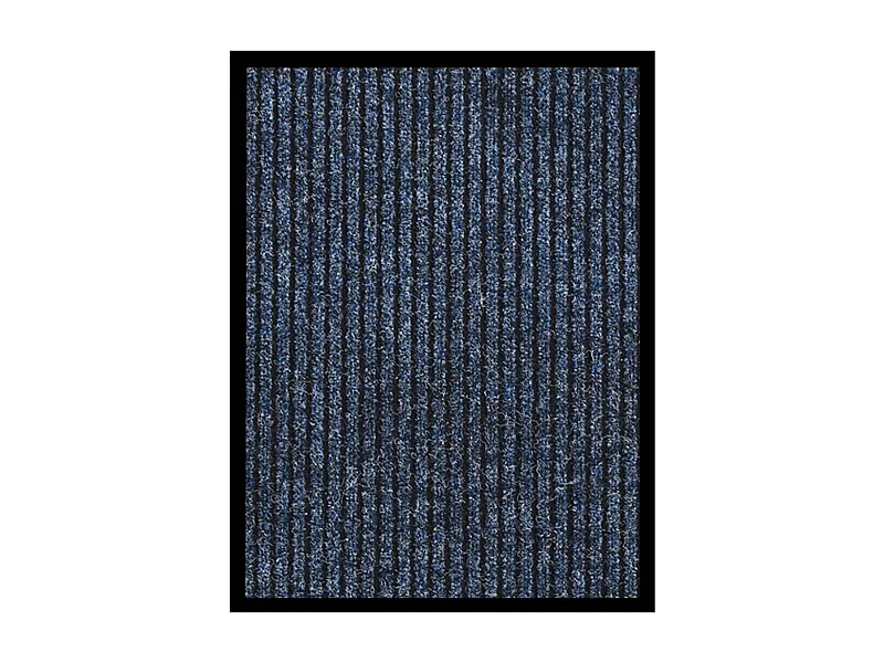Paillasson rayé Bleu 40x60 cm QBH98506