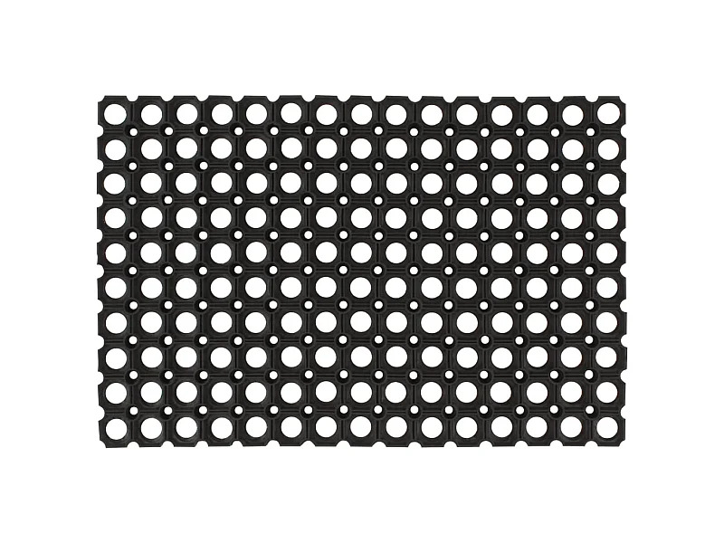 Paillasson rectangulaire 60x80 cm caoutchouc QBH67705