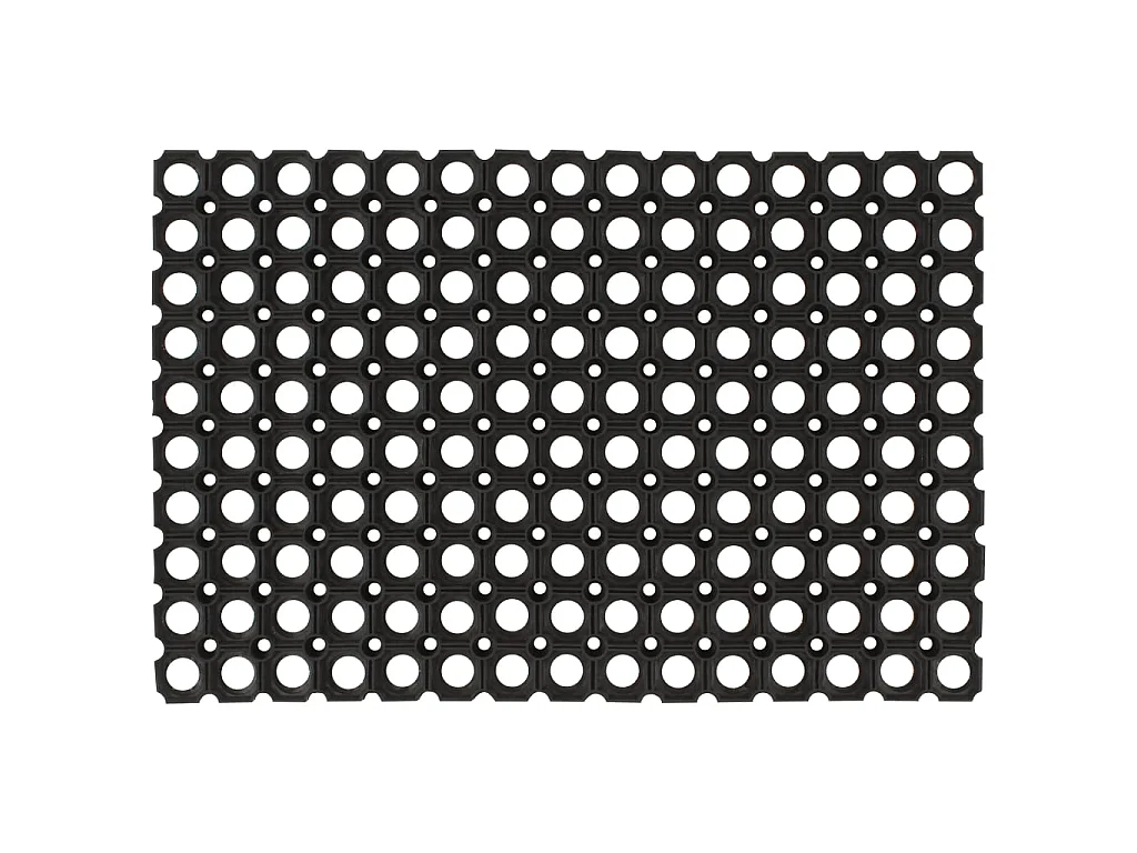 Paillasson rectangulaire 60x80 cm caoutchouc QBH67705