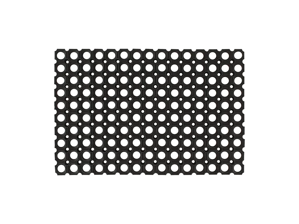 Paillasson rectangulaire 60x80 cm caoutchouc QBH67705