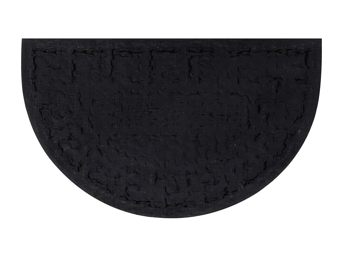 Felpudo semicircular de goma y fibra de coco 45x75 cm ES926673