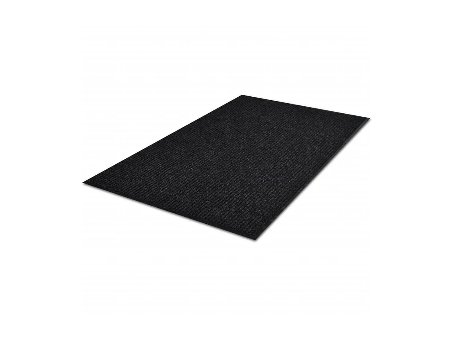 Alfombra de entrada de PVC negra, 90 x 150 cm ES977381