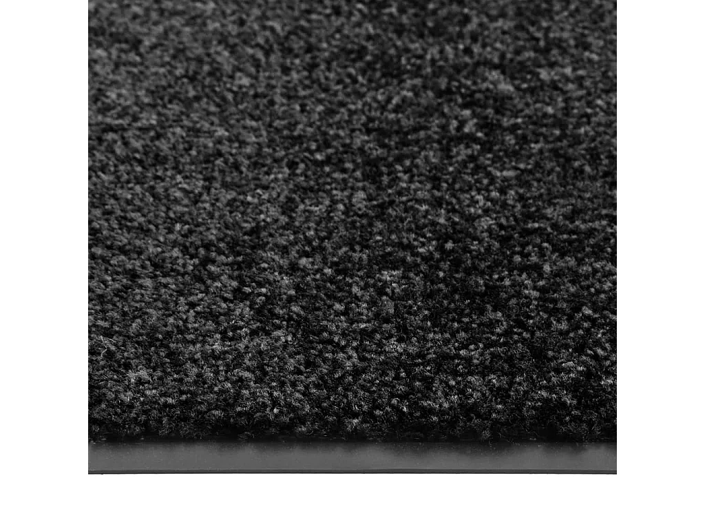 Tapete de porta lavável 60x90 cm preto PT933925