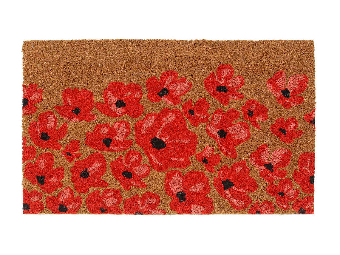 Tapete de porta 45x75 cm fibra de coco tufada natural PT214021