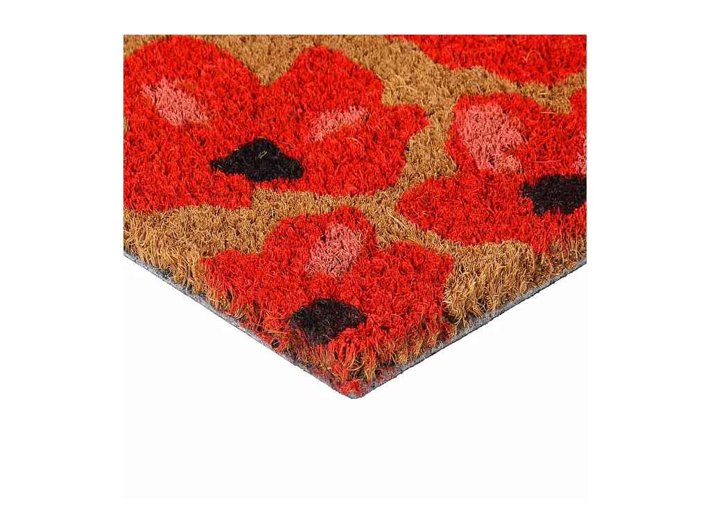 Tapete de porta 45x75 cm fibra de coco tufada natural PT214021