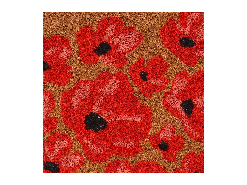 Tapete de porta 45x75 cm fibra de coco tufada natural PT214021