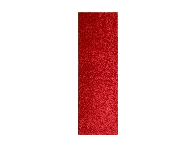 Deurmat wasbaar 60x180 cm rood NL588709