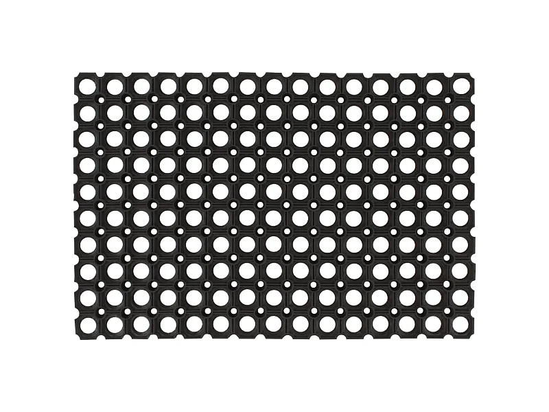 Tapete de porta retangular 40x60 cm borracha PT550890