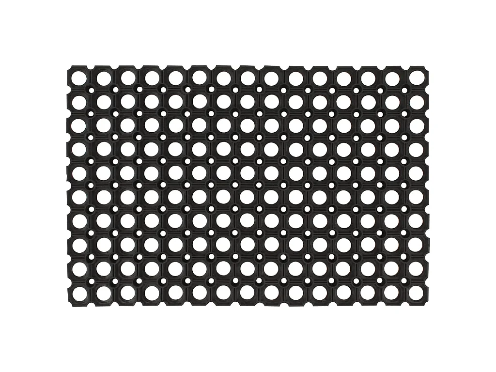 Paillasson rectangulaire 40x60 cm caoutchouc QBH78436