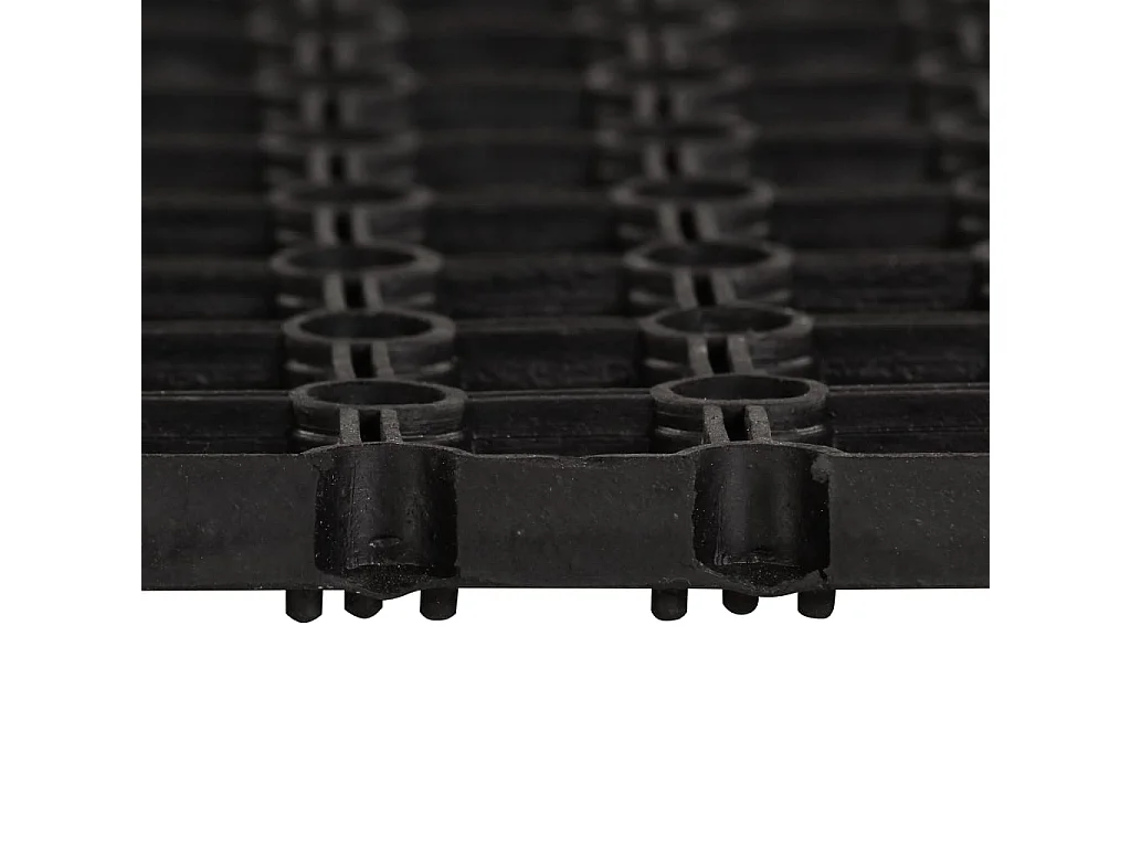 Deurmat rechthoekig 40x60 cm rubber NL275715